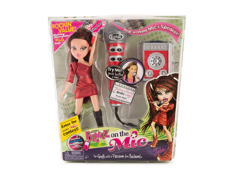 Bratz On The Mic Jade Doll Set - Red <!-- -->