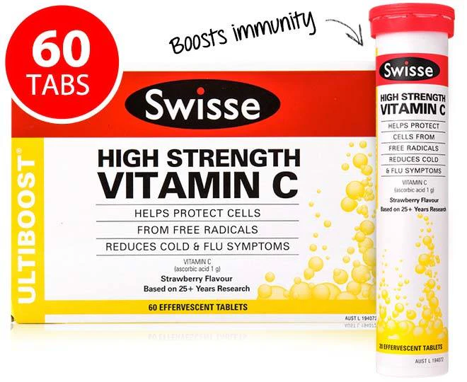 Swisse Ultiboost High Strength Vitamin C 60 Tabs