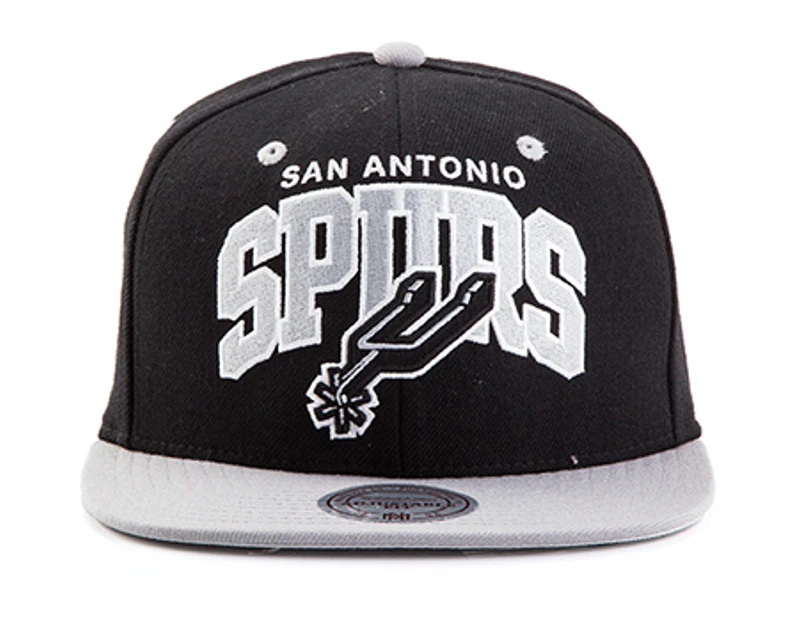 Mitchell & Ness NBA San Antonio Spurs two tone wool snapback cap in grey