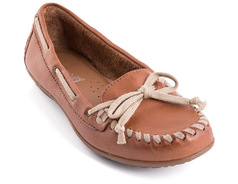 Hush Puppies Women s Ceil Mocc BS Tan Leather Catch