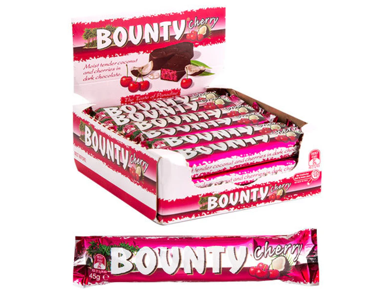 18 x Cherry Bounty Bars 45g