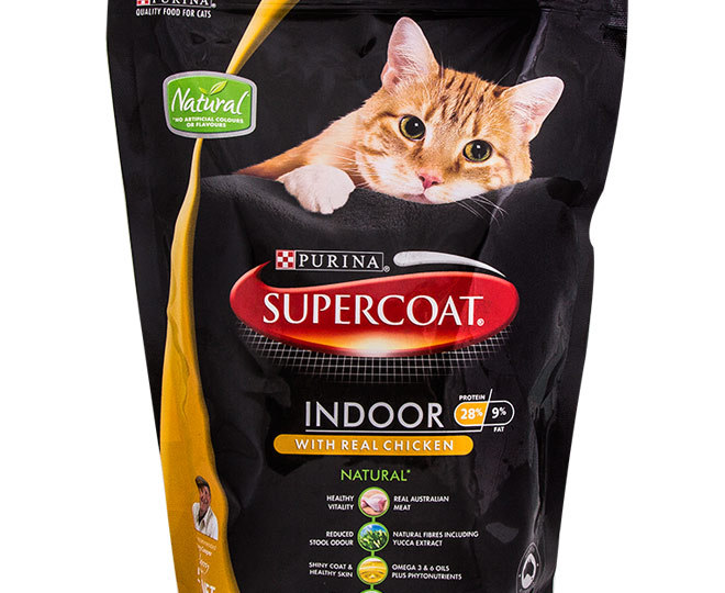 Supercoat indoor sale cat food