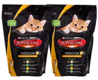 2 x Purina Supercoat Indoor Real Chicken Cat Food 500g