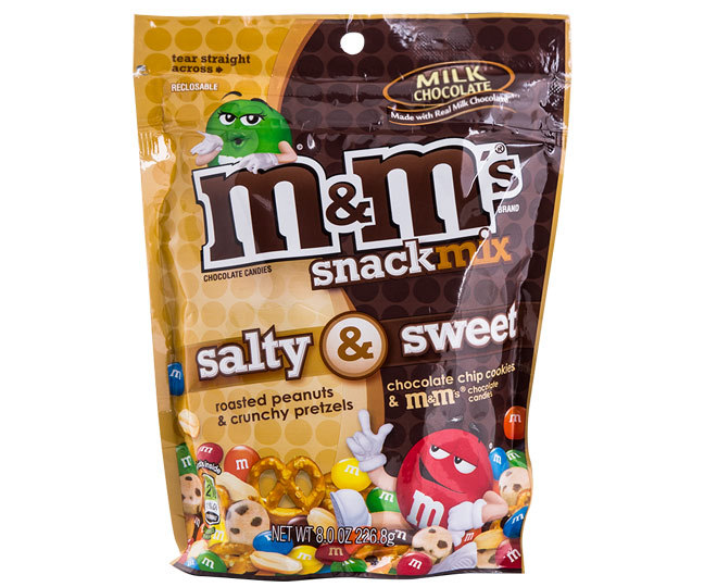 m&m snack mix