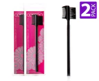 2 x Cameo Eyebrow/Lash Brush with Comb 2-Pack