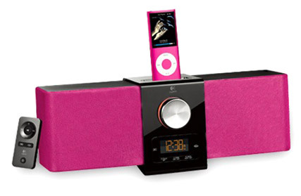 Logitech Pure-Fi Plus iPhone/iPod Dock Pink Catch.com.au