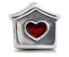 Pandora Doghouse Charm - Silver/Red