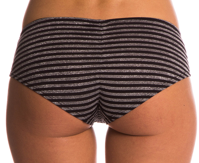 Kayser Women's Hot Pants Underwear - Grey/Silver Stripe