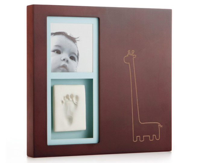 pearhead babyprints desktop frame mahogany