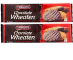 2 x Arnott's Chocolate Wheaten Dark Choc Biscuits 200g