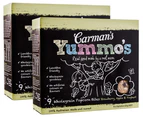 2 x Carman's Yummo's Strawb, Apple, Yoghurt Popcorn Bites 9pk 135g