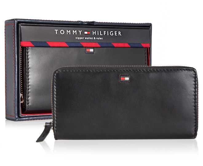 tommy hilfiger zipper wallet