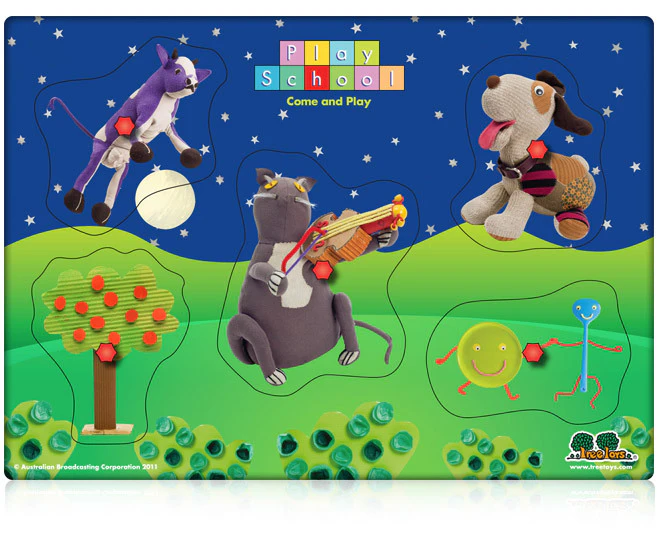 Play School Hey Diddle Diddle Pin Puzzle