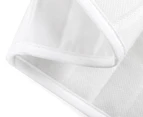 Ardor Boudoir Single Classic Quilted Valance - White