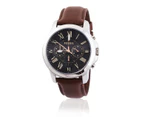 Fossil Men's Grant Chronograph Leather Watch - Brown