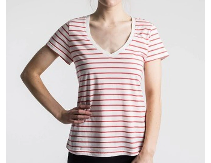 Preview image Bonds Women's Slim Fit Vee Tee - Congo