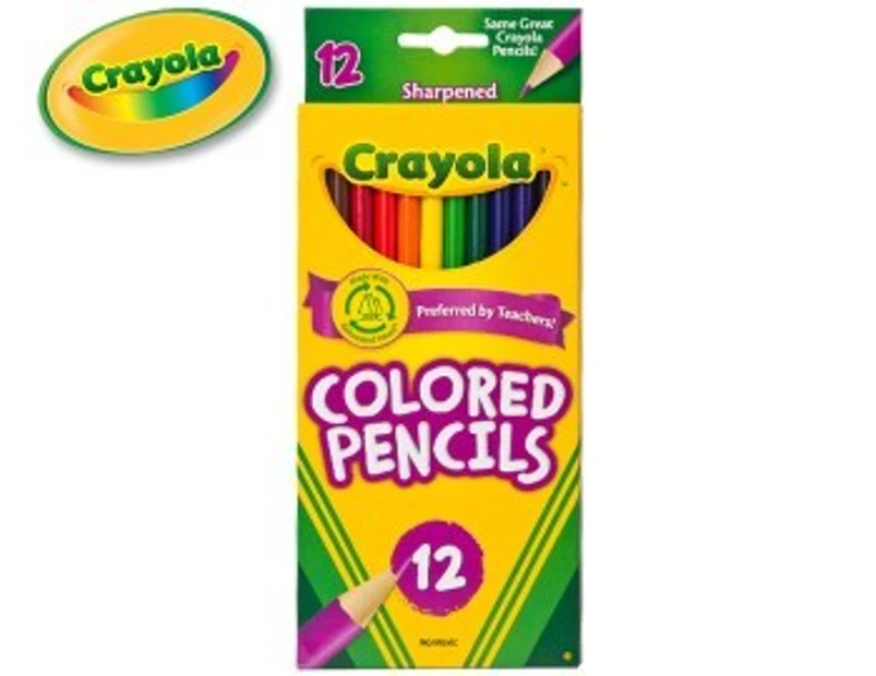Crayola Long Coloured Pencils 12 Pack