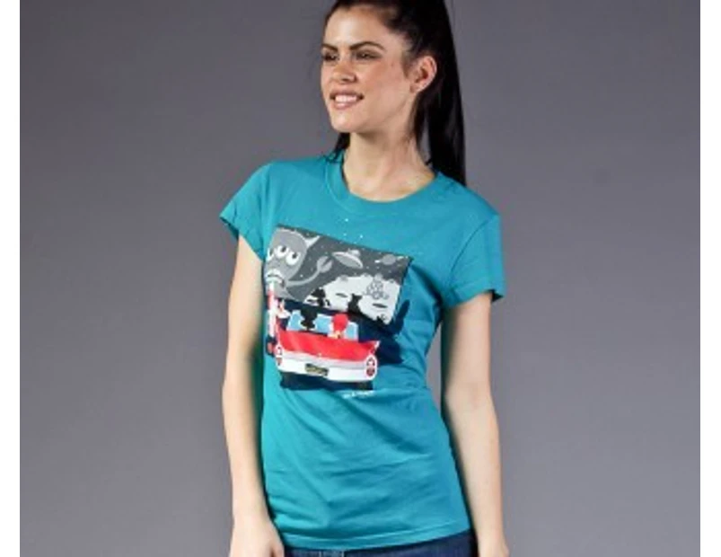 Paul Frank At the Drive-In Tee - Teal