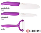 Kyocera 3-Piece Ceramic Knife Set!