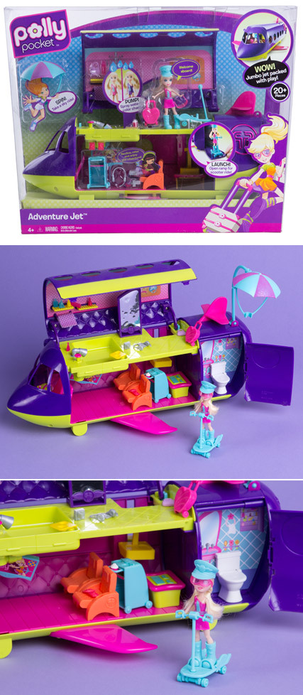 polly pocket adventure jet