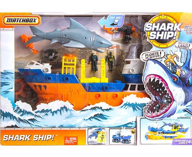 shark ship matchbox