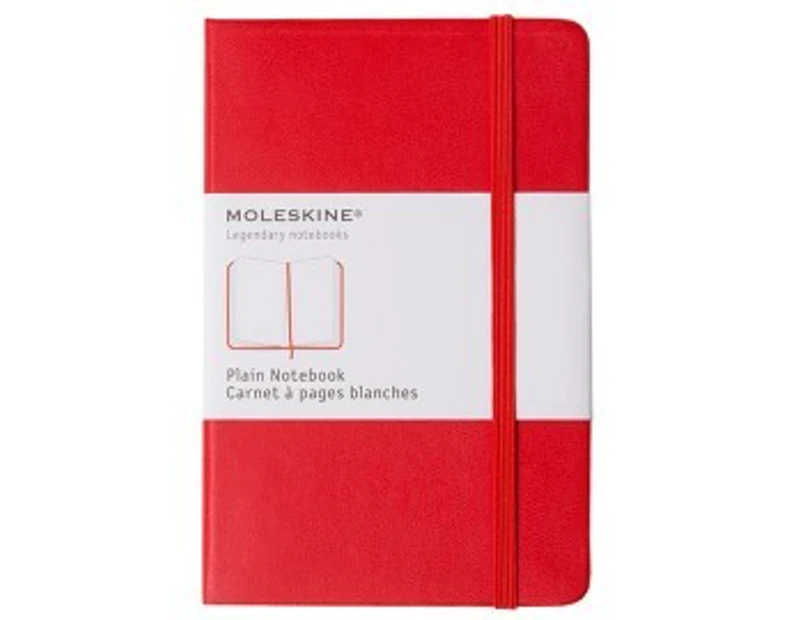 Moleskine Pocket Plain Notebook - Red