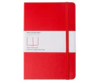 Moleskine 240-Page Plain Notebook - Red