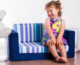 kids 2 seater flip out sofa