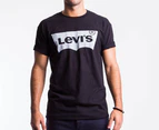 Levi's Men’s Grey Logo Tee - Black/Sz 2XL