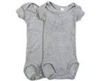 Bonds Baby Size 0000 Bodysuit 2-Pack - Grey