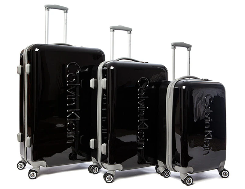 Calvin Klein 3-Pc 4W Manhattan Luggage Set-Blk 