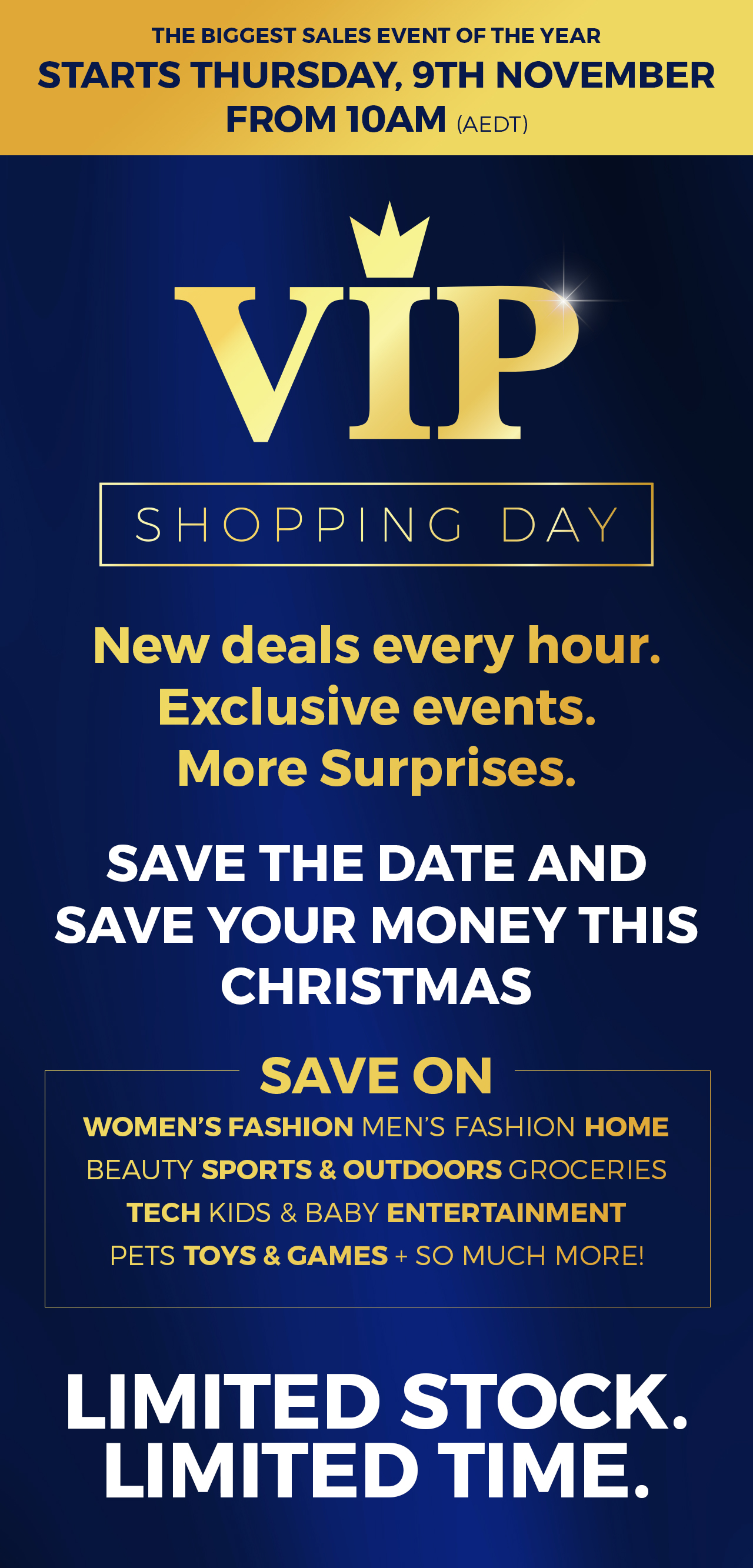 Catch VIP Sale! New Incredible Deals every hour!